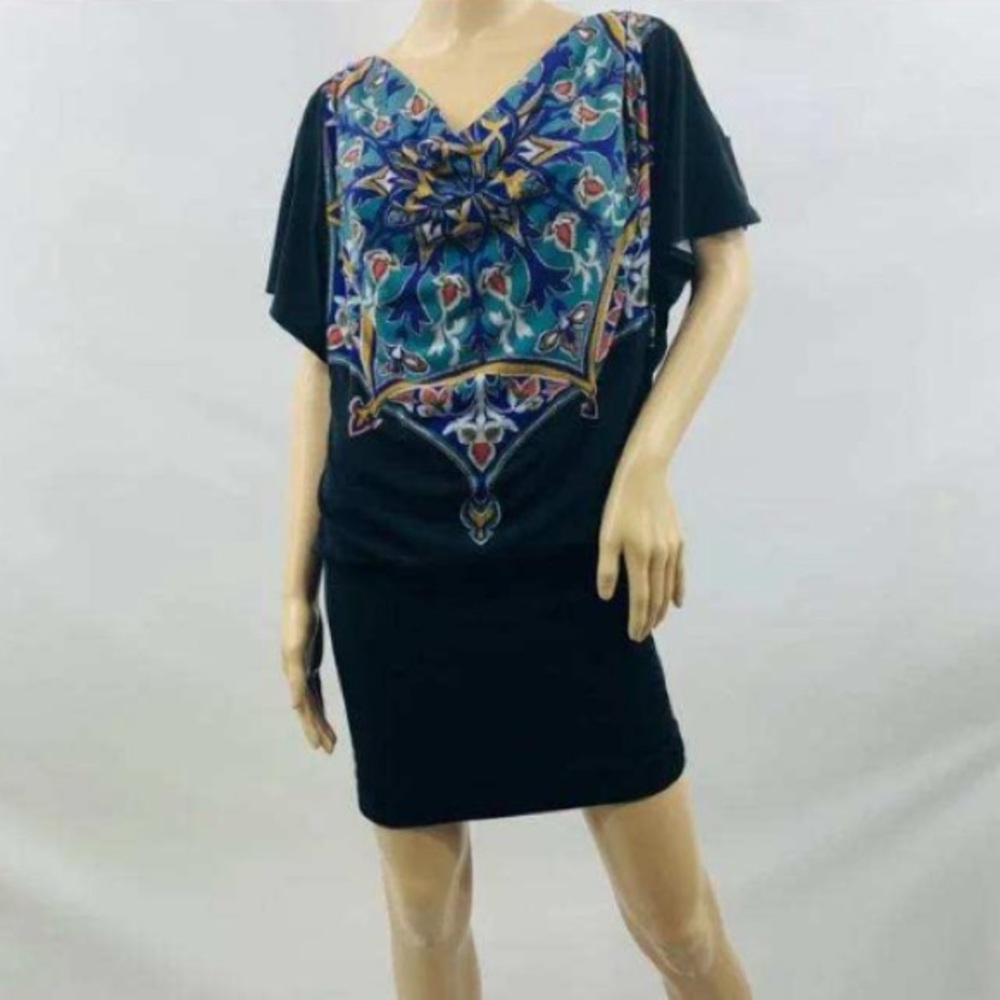 Nicole miller black detailed dress